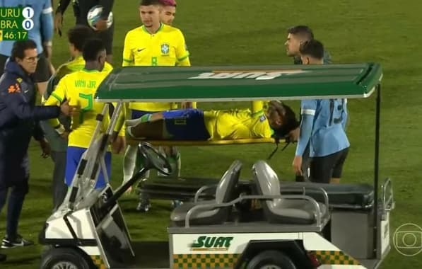 VÍDEO: Neymar sofre lesão no joelho e deixa Uruguai x Brasil chorando