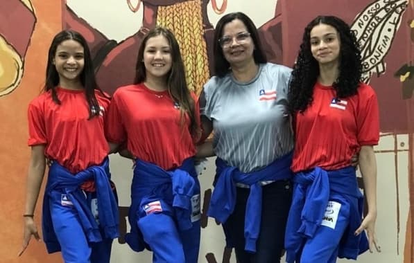 Atletas baianas se preparam para disputa do Sul-Americano de Ginástica Rítmica 