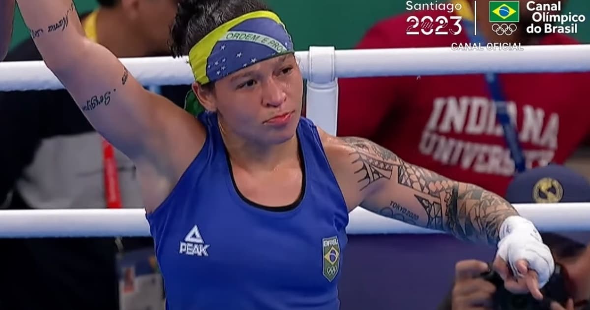 Bia Ferreira vence colombiana na final e conquista o ouro no boxe do Pan 2023