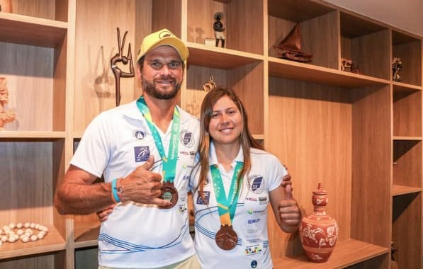 Medalhista na vela dos Jogos Pan-Americanos, casal baiano busca apoio para o mundial