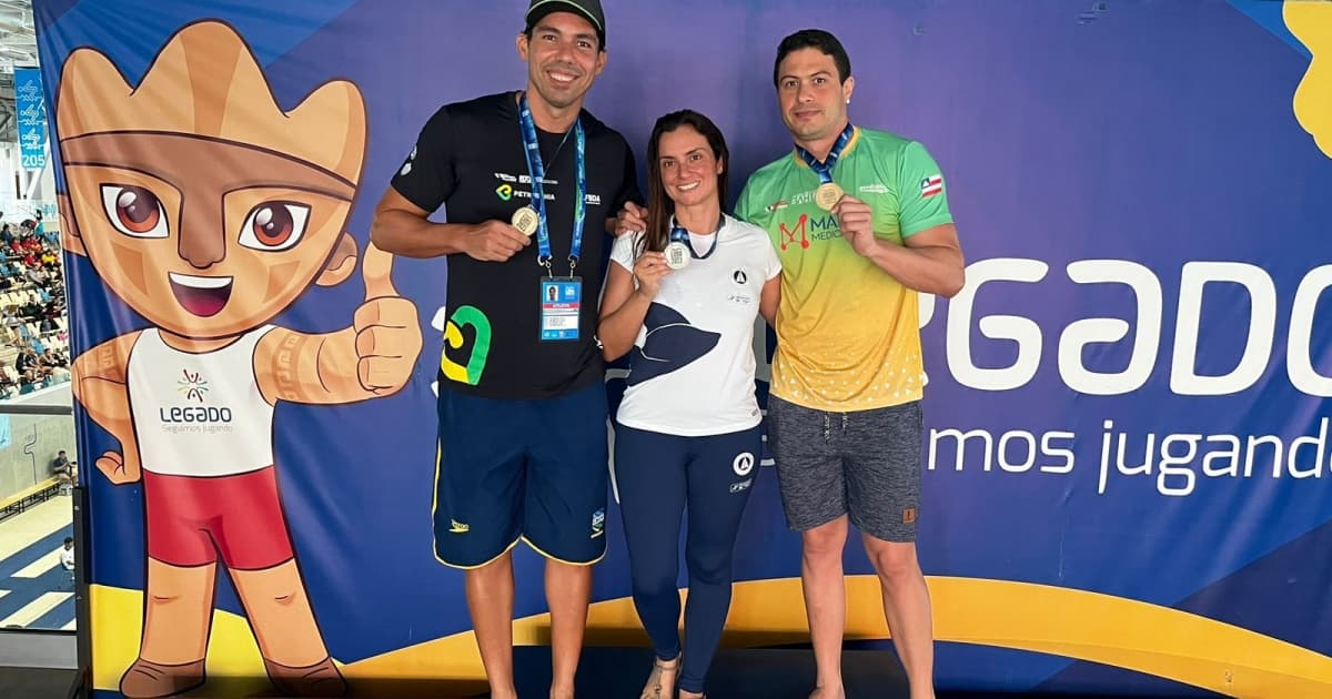 Baianos quebram recordes no Campeonato Sul-Americano de Natação e Águas Abertas