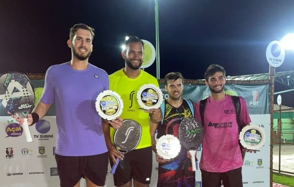 Baianos levam título do primeiro torneio no ITF de Beach Tennis em Feira de Santana