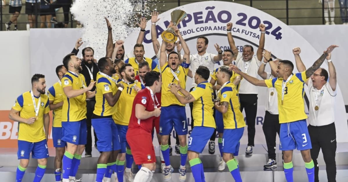 Brasil vence a Argentina e conquista a Copa América de Futsal