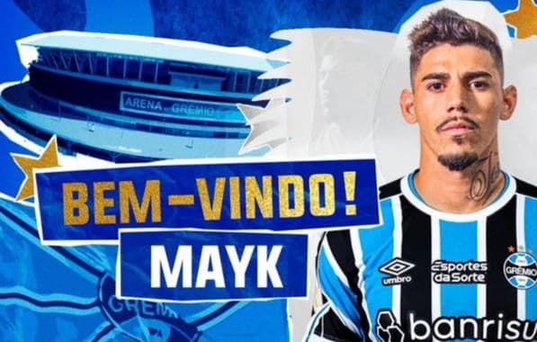 Grêmio anuncia lateral Mayk, ex-Bahia, como novo reforço para a temporada de 2024
