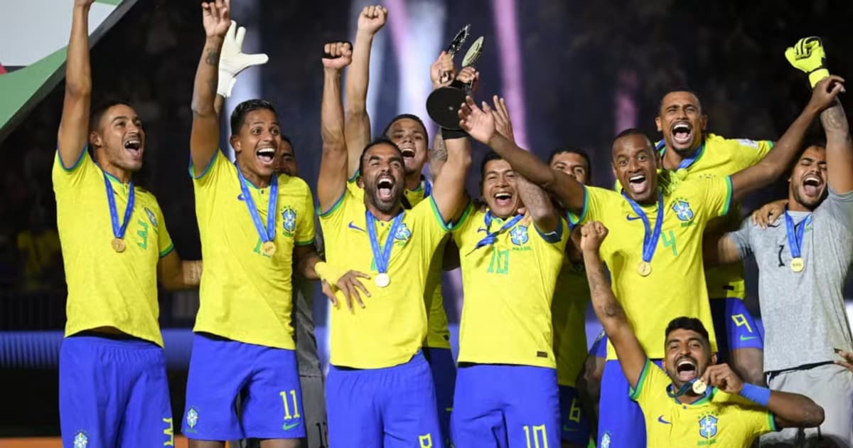 É hexa! Em virada emocionante, Brasil vence a Itália e é campeão da Copa do Mundo de Futebol de Areia