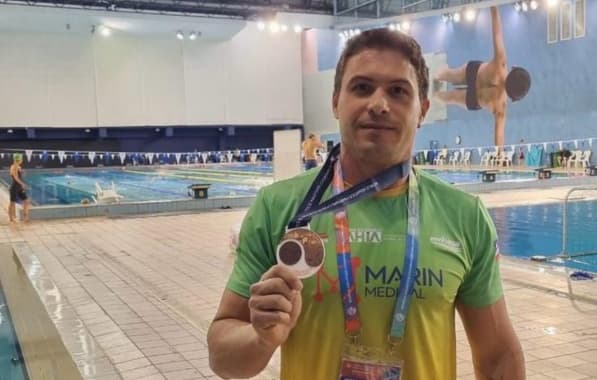 Atleta de Natação do YCB, Junior Sanches garante duas medalhas no Mundial Masters de Natação em Doha