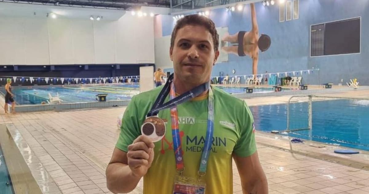 Atleta de Natação do YCB, Junior Sanches garante duas medalhas no Mundial Masters de Natação em Doha