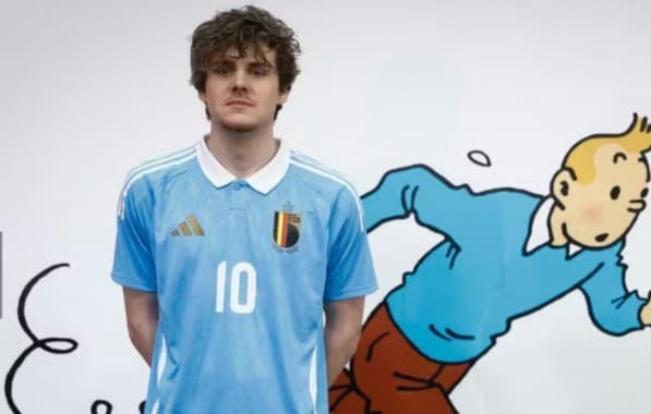Seleção da Bélgica lança uniforme inspirado no personagem Tintim, criado por cartunista belga