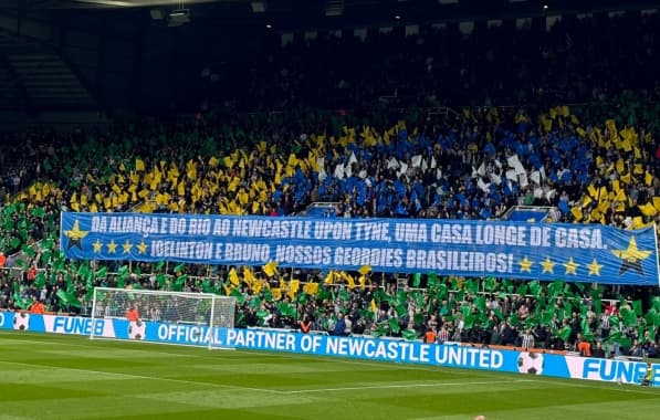 Brasileiros do Newcastle são homenageados em mosaico na Premier League