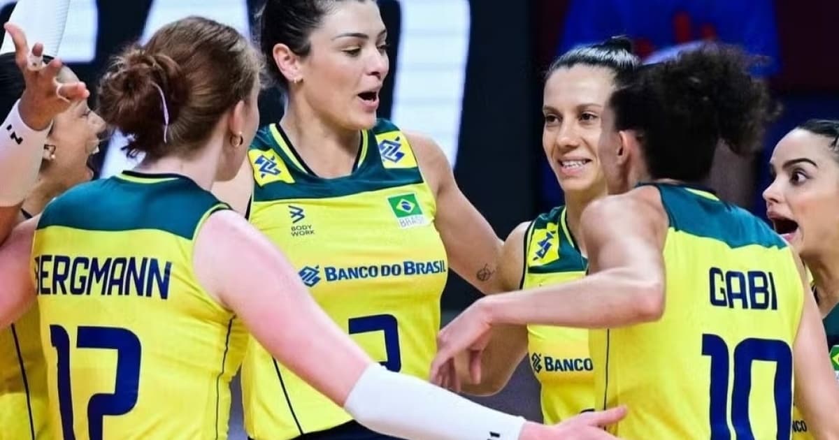 Brasil vence a Tailândia e quebra recorde na Liga das Nações feminina de vôlei