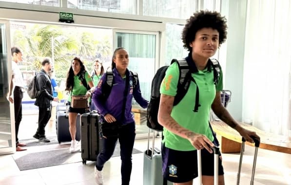 Seleção Feminina desembarca em Salvador para segundo amistoso contra a Jamaica