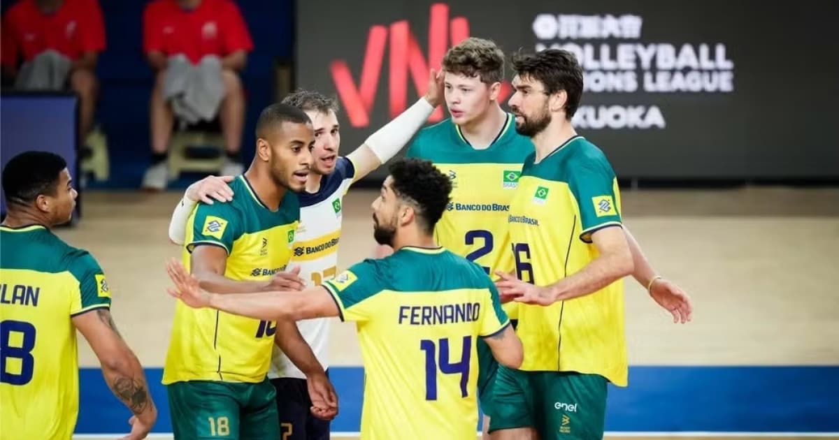 Brasil vence a Alemanha na estreia da 2ª etapa da Liga das Nações masculina