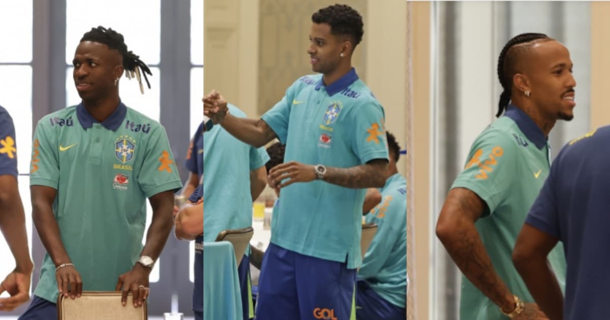 Vini Jr, Rodrygo e Militão se juntam à delegação da Seleção Brasielira para disputa da Copa América 