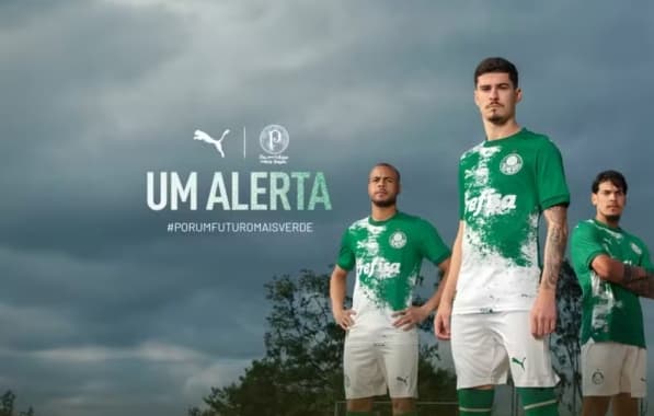 Junho Verde: Palmeiras lança camisas que fazem alerta sobre desmatamento