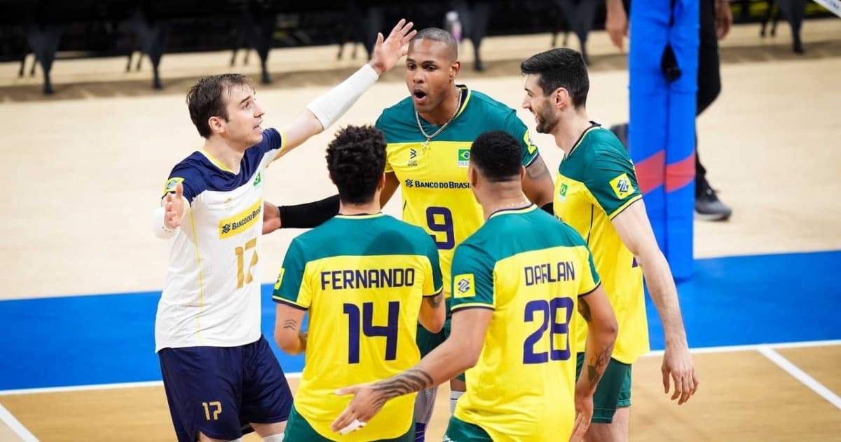 Brasil vence a Holanda de virada na Liga das Nações masculina de vôlei