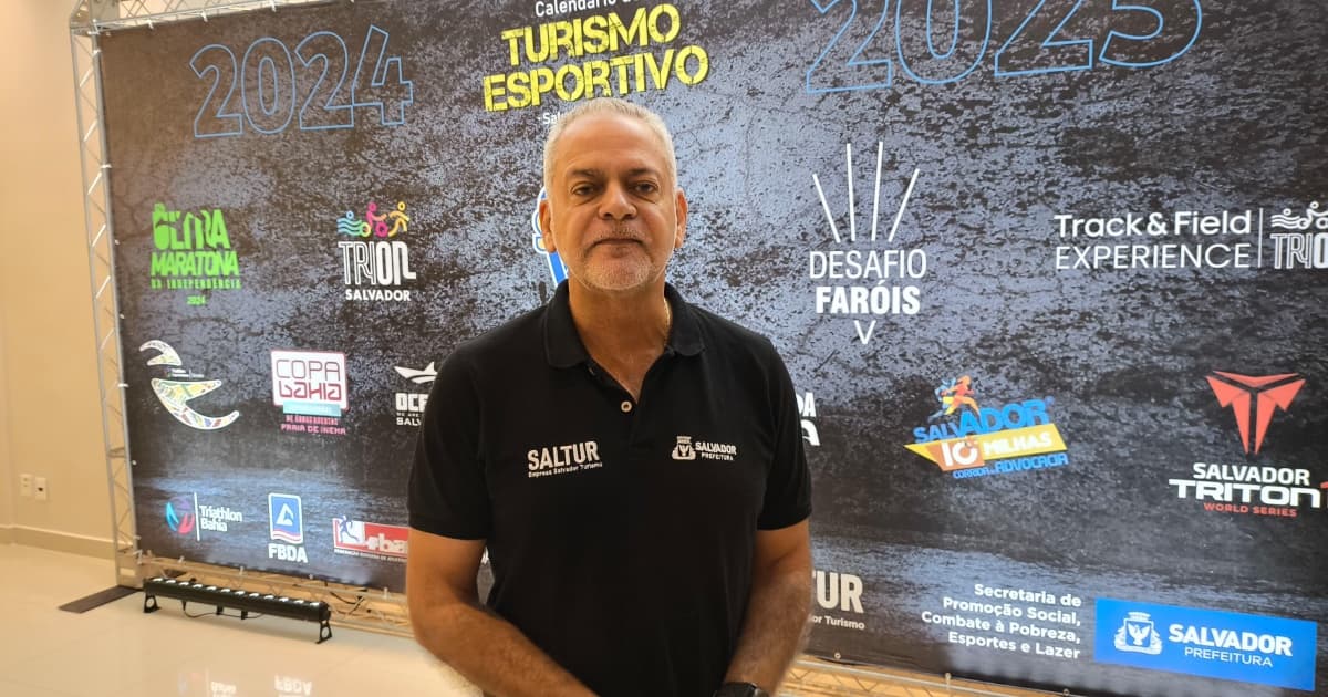 Isaac Edington presente em evento de divulgação dos calendários esportivos em Salvador