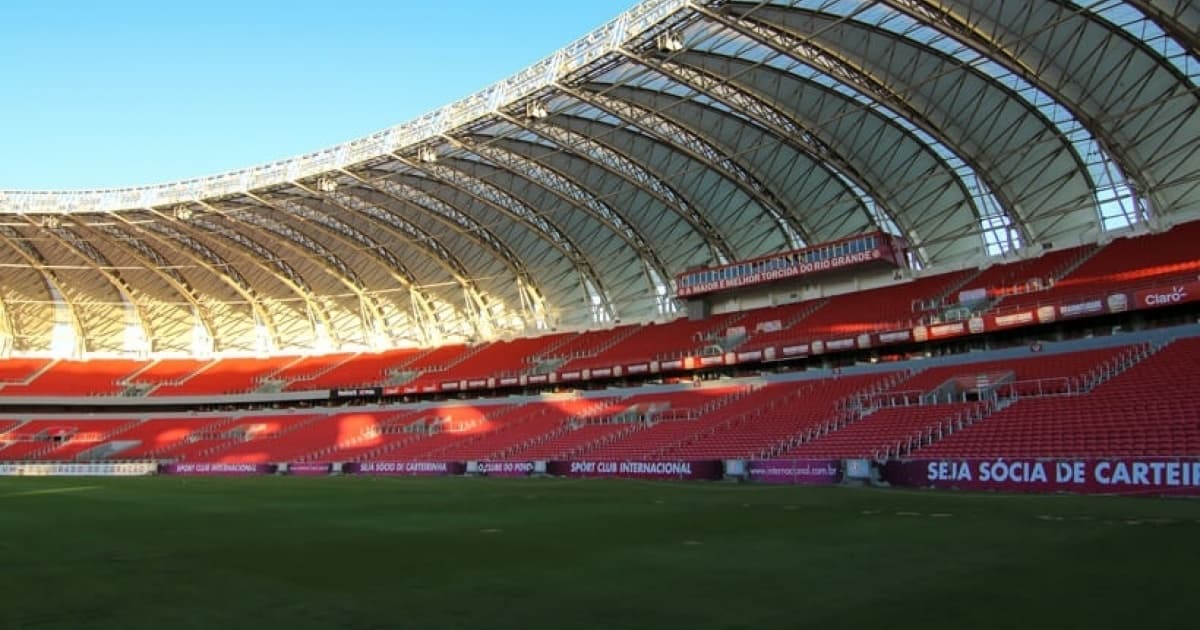 Parte da arquibancada do Estádio Beira-Rio, no Rio Grande do Sul