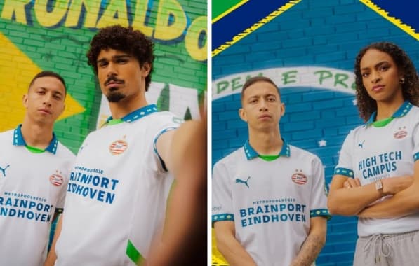 PSV, da Holanda, lança camisa em homenagem ao Brasil