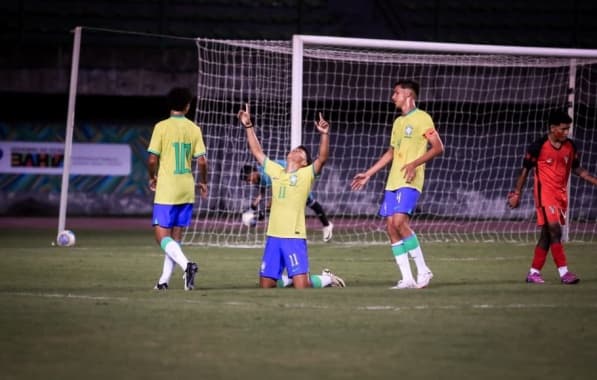 Seleção Brasileira Sub-15 estreia na Copa 2 de Julho com duas goleadas; confira os placares
