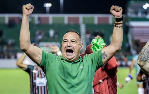 Técnico do Flu de Feira, Paulo Foiani comemora classificação e valoriza time: "O coletivo vence"