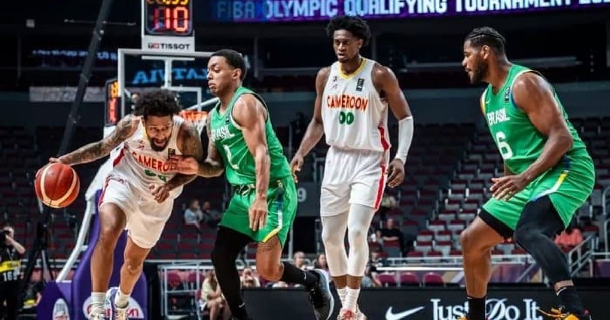 Partida entre Brasil x Camarões, pelo pré-olímpico de basquete