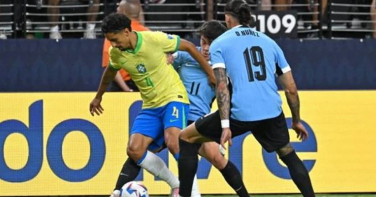 Brasil e Uruguai em campo pela Copa América