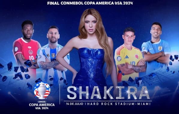 Conmebol confirma show de Shakira na final da Copa América