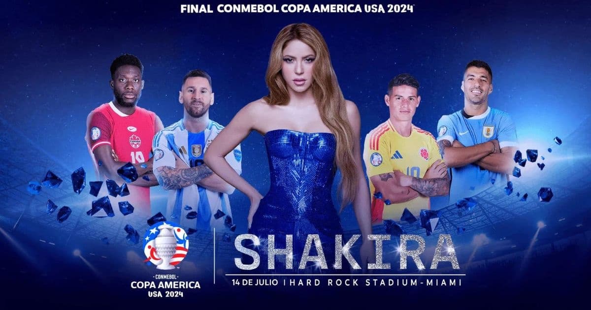 Conmebol confirma show de Shakira na final da Copa América