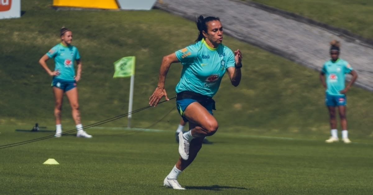 Marta destaca confiança da Seleção e comenta sobre sexta olimpíada: "A alegria é a mesma"