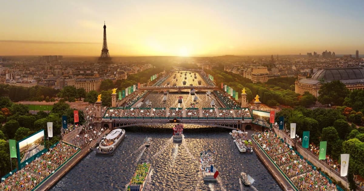 Foto do Rio Sena divulgada para promover as Olimpíadas de Paris 2024