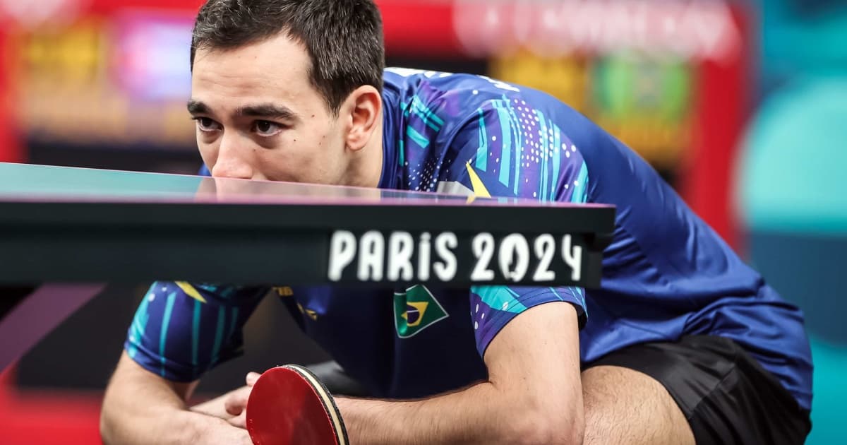 Paris-2024: Hugo Calderano vence espanhol e avança às oitavas de final no tênis de mesa