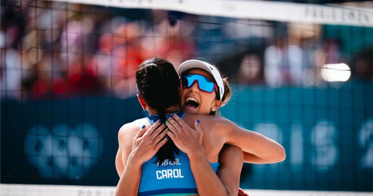 Paris-2024: Carol e Bárbara vencem dupla da Lituânia no vôlei de praia