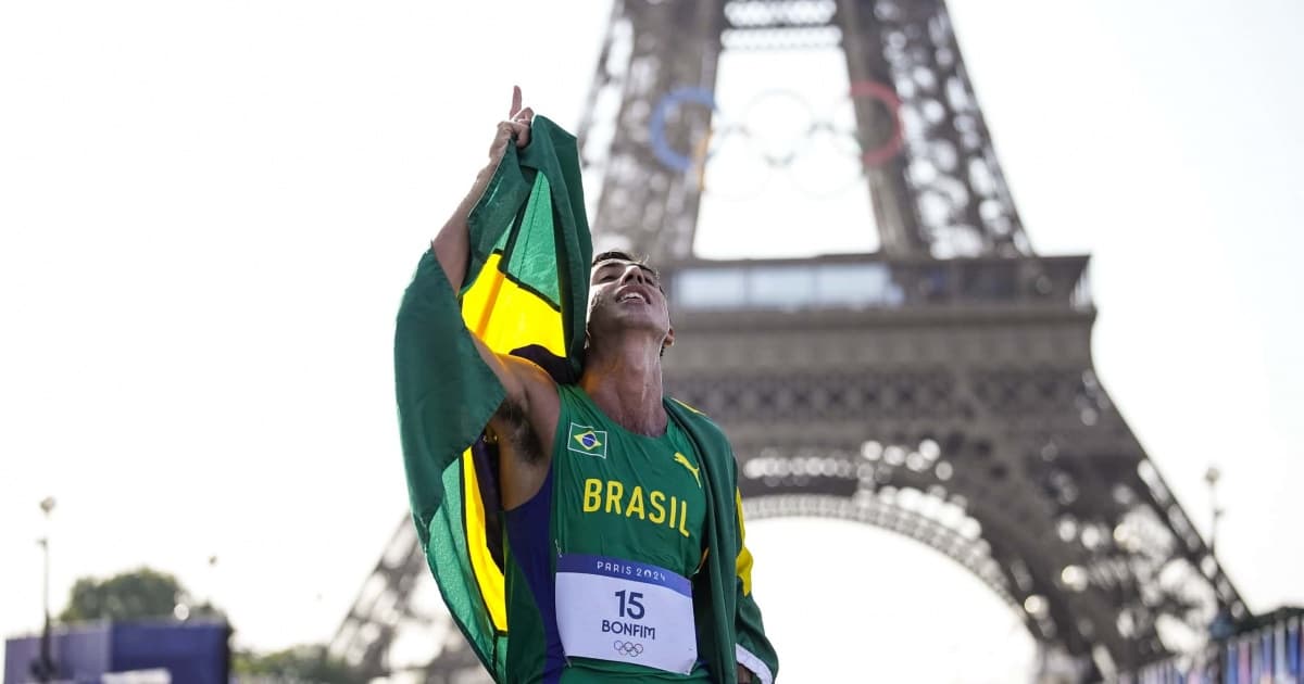 Caio bonfim ao chegar no final da prova