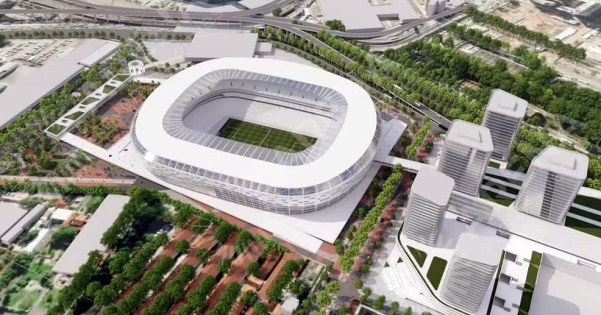 Projeto do novo estádio do Flamengo