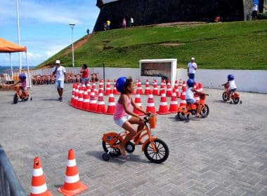 Farol da Barra terá circuito infantil de bike no domingo