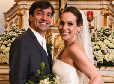 Érica Bezerra e Marcos Bastos selam união em cerimônia na Barra