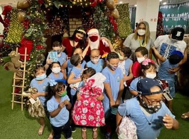 Crianças da Apae Salvador ganham presentes no Shopping Itaigara