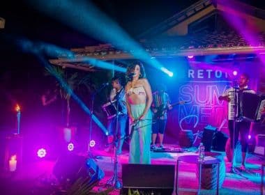 Mariana Aydar faz show no Casa Clube Trancoso; confira as imagens