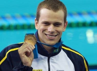 O campeão olímpico César Cielo apresenta palestra motivacional no Yacht Clube da Bahia