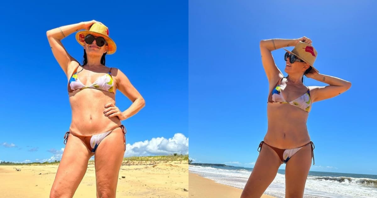 Carolina Ferraz compartilha cliques em Caraíva, na Bahia; veja fotos