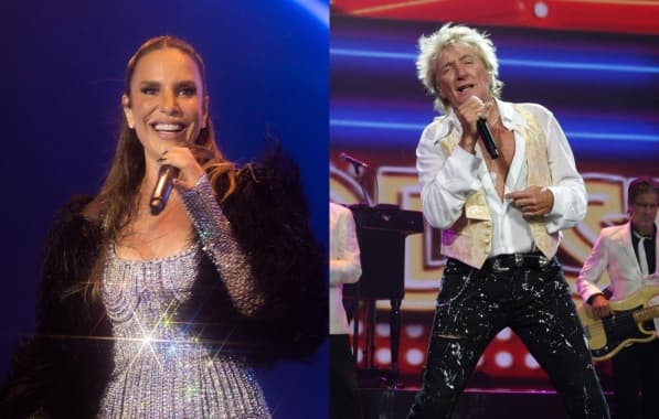 Ivete Sangalo e Rod Stewart dividem palco em show único em São Paulo