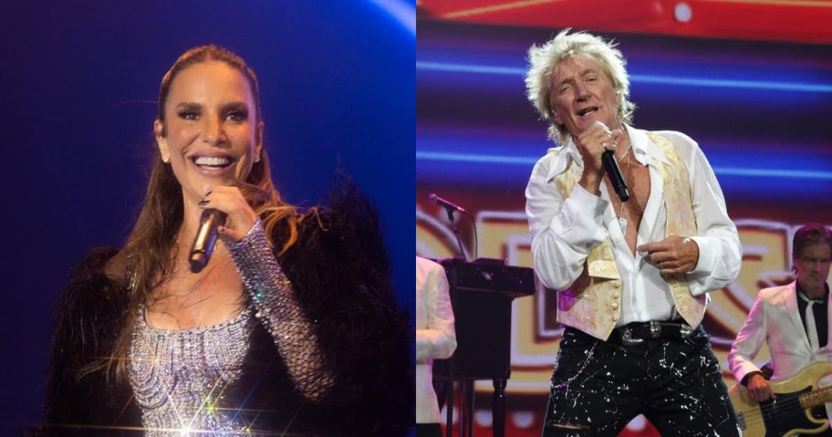 Ivete Sangalo e Rod Stewart dividem palco em show único em São Paulo