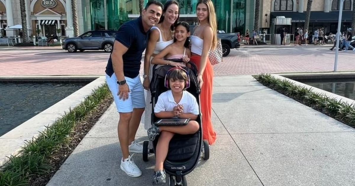 Eduardo e Agda Oliva aproveitam dias na Disney com os filhos: “Experiência fantástica”