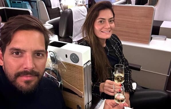 Felipe Pezzoni e Rossana Agnoletto aproveitam viagem romântica em Roma