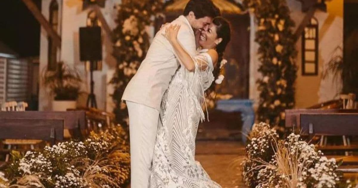 Confira momentos do casamento de Emanuelle Araújo e Fernando Diniz