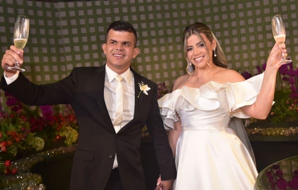 Empresário Igor Almeida se casa em Salvador com Tamires Pedreira; confira quem esteve