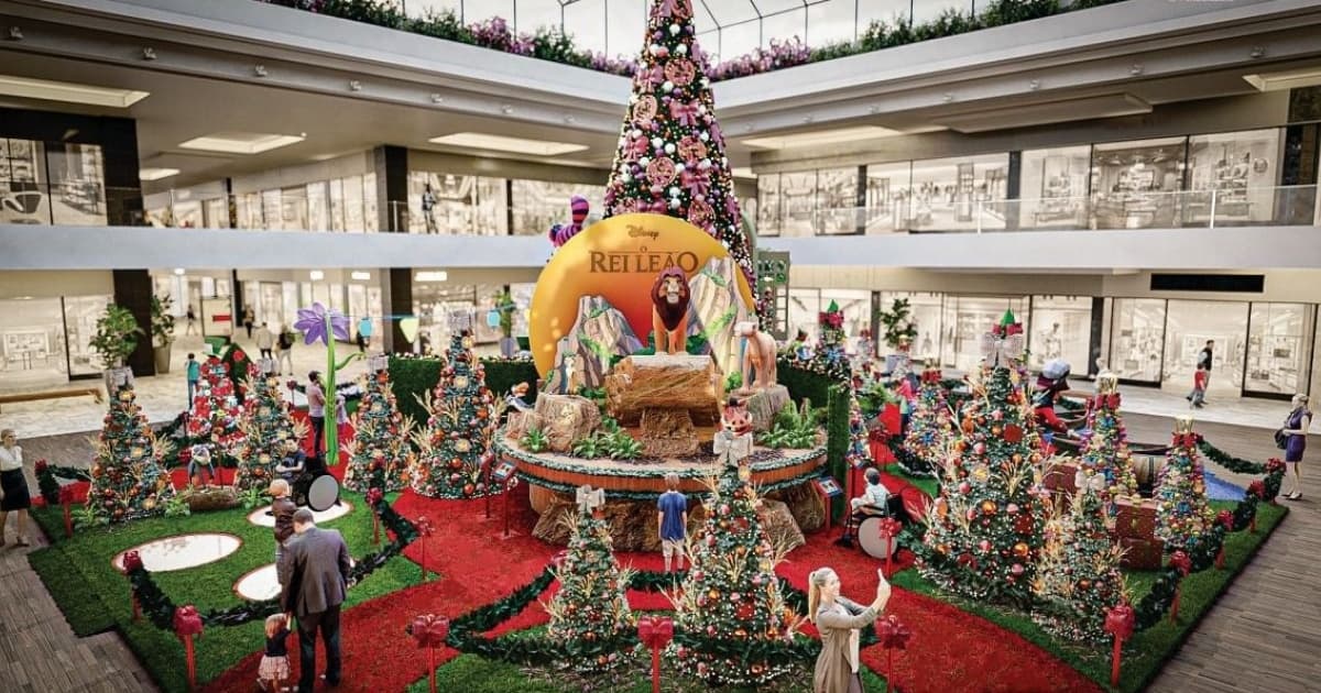 Shopping Paralela terá natal mágico com clássicos da Disney; decoração será inaugurada em novembro