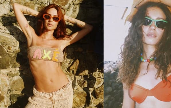 Thaila Ayala e Sophie Charlotte aproveitam dia de praia em Salvador