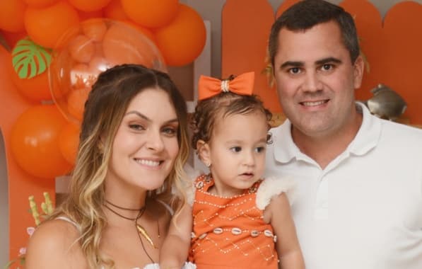 Omar Gordilho e Hannah Botelho celebram aniversário de 2 anos da filha