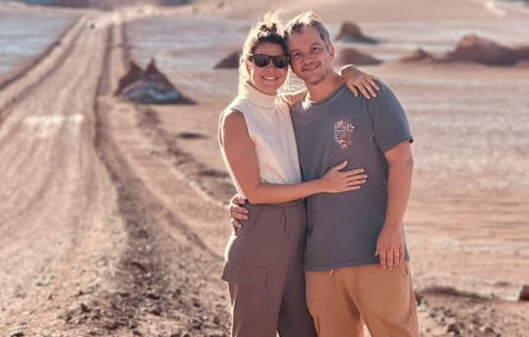 Gustavo e Lívia Maciel exploram Deserto do Atacama em férias no Chile